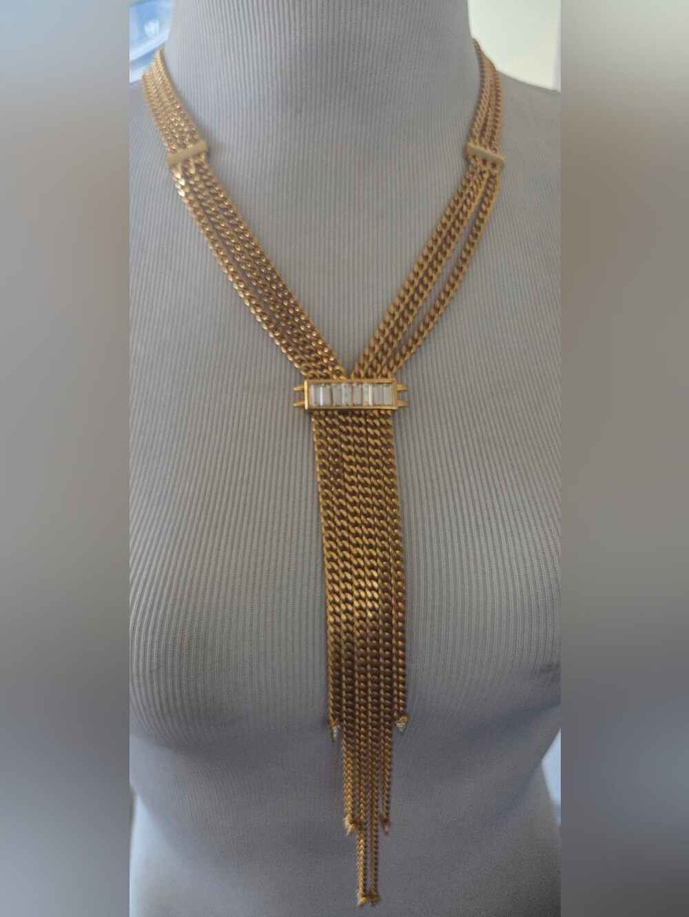 Vince Camuto Golden Fringe Necklace